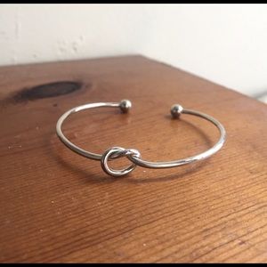 Silver knot bracelet